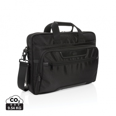 Logo trade promotional products picture of: Swiss Peak RPET Voyager RFID 15.6" laptop bag