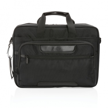 Logo trade advertising products image of: Swiss Peak AWARE™ RPET Voyager 15.6" laptop bag