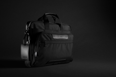 Logo trade promotional merchandise photo of: Swiss Peak AWARE™ RPET Voyager 15.6" laptop bag