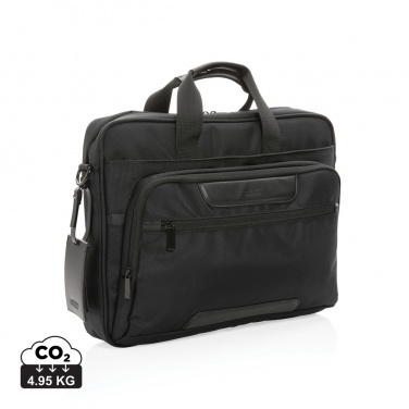 Logotrade promotional item image of: Swiss Peak AWARE™ RPET Voyager 15.6" laptop bag