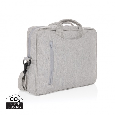 Logo trade corporate gift photo of: Laluka AWARE™ recycled cotton 15.4 inch laptop bag