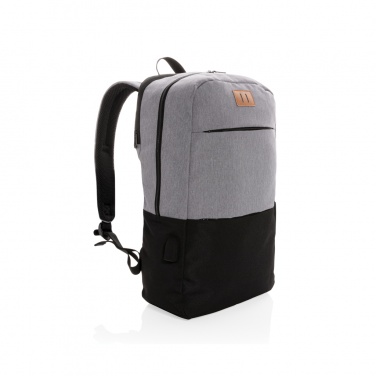 Logotrade business gift image of: Modern 15.6" USB & RFID laptop backpack PVC free