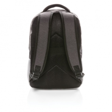 Logo trade corporate gift photo of: Duo colour RPET 15.6" RFID laptop backpack PVC free