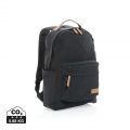 Impact AWARE™ 16 oz. recycled canvas backpack, black