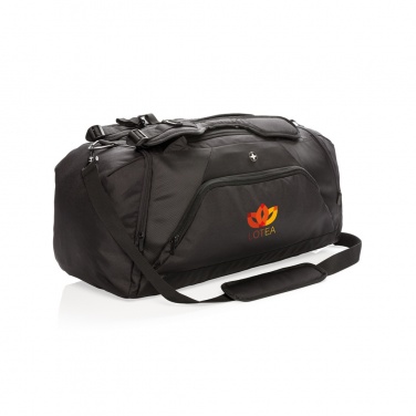 Logo trade advertising product photo of: Swiss Peak RFID sports duffel & backpack