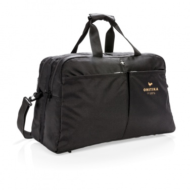 Logotrade promotional giveaway image of: Swiss Peak RFID duffle with suitcase opening