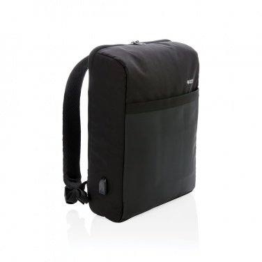 Logo trade promotional items picture of: Swiss Peak 15" anti-theft RFID & USB backpack PVC free