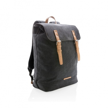 Logotrade business gift image of: Canvas laptop backpack PVC free