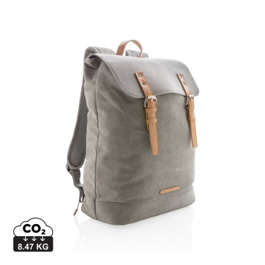 Logo trade promotional items picture of: Canvas laptop backpack PVC free