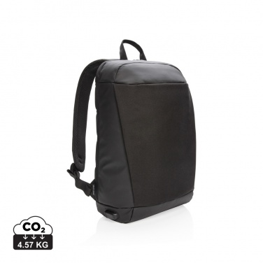 Logo trade promotional products image of: Madrid anti-theft RFID USB laptop backpack PVC free