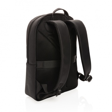 Logotrade promotional merchandise picture of: Swiss Peak deluxe PU laptop backpack PVC free