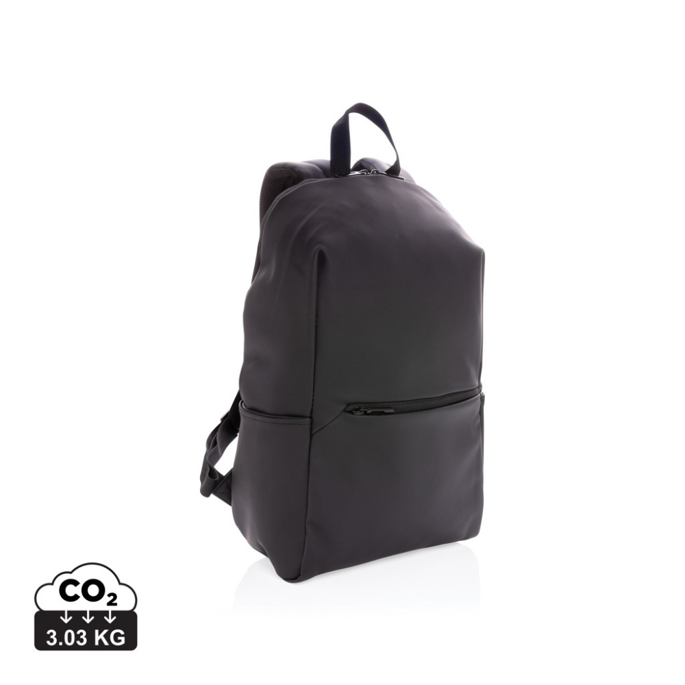 Logo trade business gifts image of: Smooth PU 15.6"laptop backpack