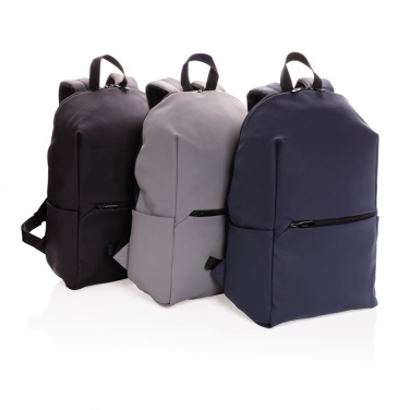 Logo trade promotional giveaways image of: Smooth PU 15.6"laptop backpack