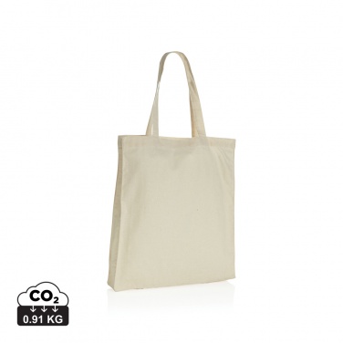 Logo trade promotional merchandise photo of: Impact AWARE™ Recycled cotton tote w/bottom 145g