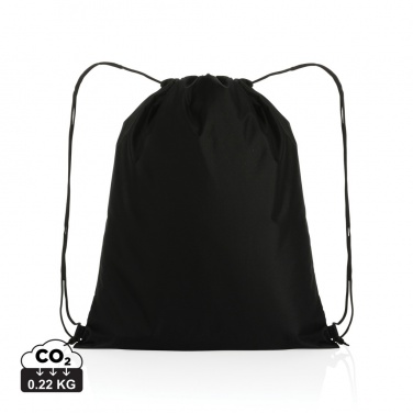 Logo trade business gift photo of: Impact AWARE™ RPET 190T drawstring bag