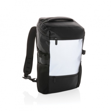 Logo trade promotional items image of: PU high visibility easy access 15.6" laptop backpack