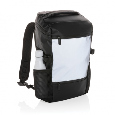 Logo trade promotional giveaway photo of: PU high visibility easy access 15.6" laptop backpack