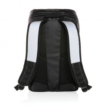 Logo trade promotional giveaway photo of: PU high visibility easy access 15.6" laptop backpack