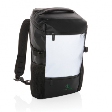 Logo trade advertising products image of: PU high visibility easy access 15.6" laptop backpack