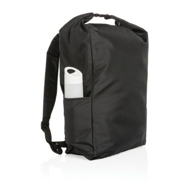 Logo trade promotional merchandise image of: Impact AWARE™ RPET lightweight rolltop backpack