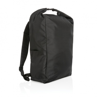 Logo trade corporate gifts image of: Impact AWARE™ RPET lightweight rolltop backpack