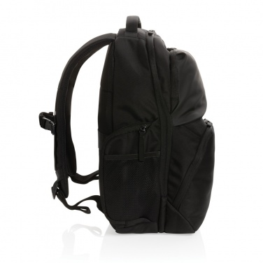 Logo trade promotional giveaways image of: Swiss Peak AWARE™ RPET 15.6 inch commuter backpack