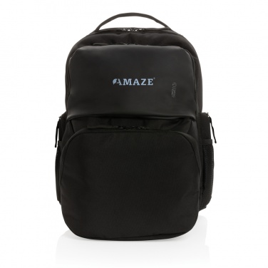 Logo trade promotional item photo of: Swiss Peak AWARE™ RPET 15.6 inch commuter backpack