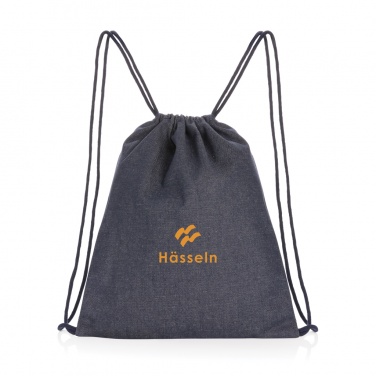 Logo trade promotional item photo of: Impact AWARE™ recycled denim drawstring backpack