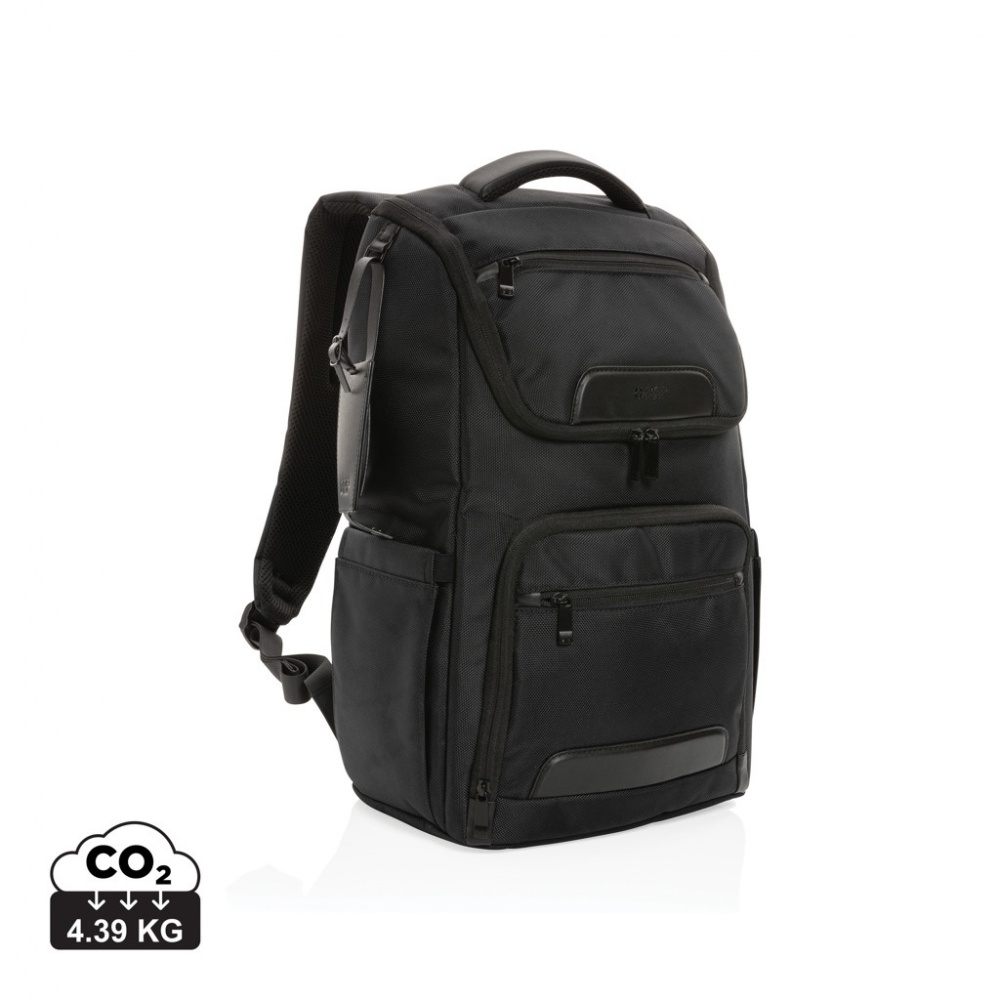 Logo trade corporate gift photo of: Swiss Peak AWARE™ RPET Voyager 15.6" laptop backpack