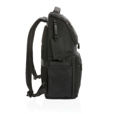 Logo trade promotional giveaways image of: Swiss Peak AWARE™ RPET Voyager 15.6" laptop backpack