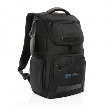 Logo trade advertising products image of: Swiss Peak AWARE™ RPET Voyager 15.6" laptop backpack