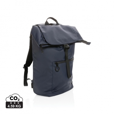 Logo trade corporate gift photo of: Impact AWARE™ RPET water resistant 15.6" laptop backpack