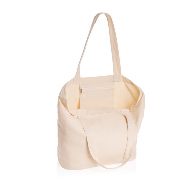 Logotrade promotional item picture of: Impact Aware™ 240 gsm rcanvas shopper w/pocket undyed