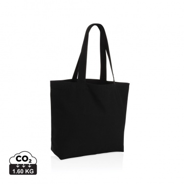 Logo trade promotional merchandise photo of: Impact Aware™ 240 gsm rcanvas shopper w/pocket undyed