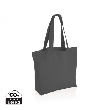 Logotrade business gift image of: Impact Aware™ 240 gsm rcanvas shopper w/pocket undyed