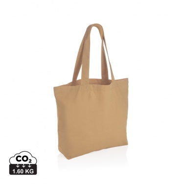 Logo trade promotional giveaways picture of: Impact Aware™ 240 gsm rcanvas shopper w/pocket undyed