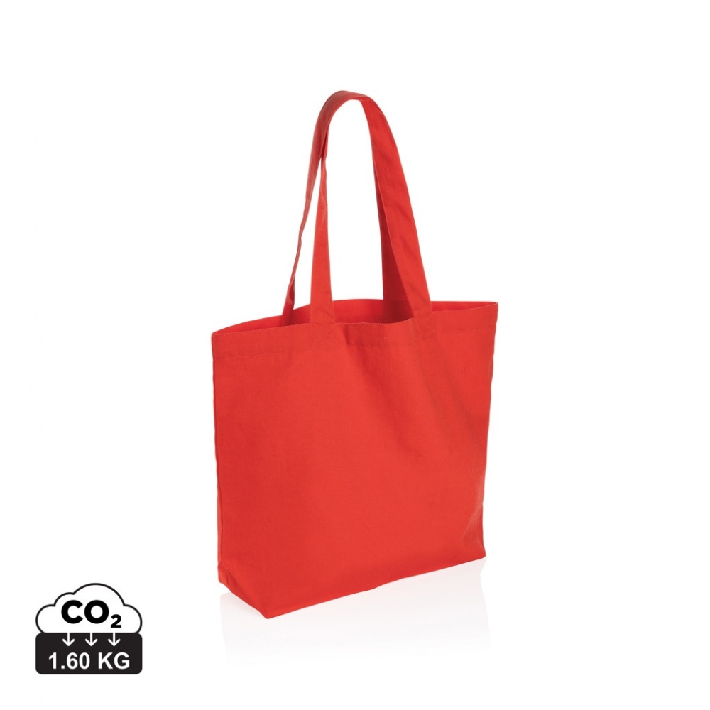 Logo trade promotional merchandise photo of: Impact Aware™ 240 gsm rcanvas shopper w/pocket