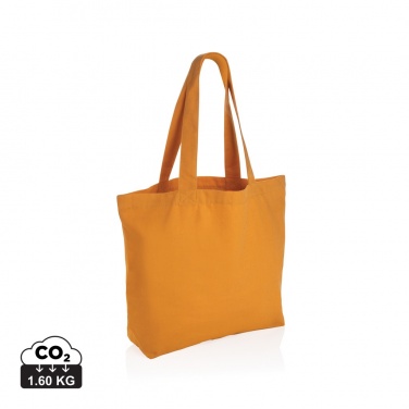 Logo trade promotional gifts image of: Impact Aware™ 240 gsm rcanvas shopper w/pocket