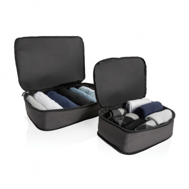 Logo trade promotional product photo of: Swiss Peak Ridge AWARE™ RPET compression travel cubes 2pc