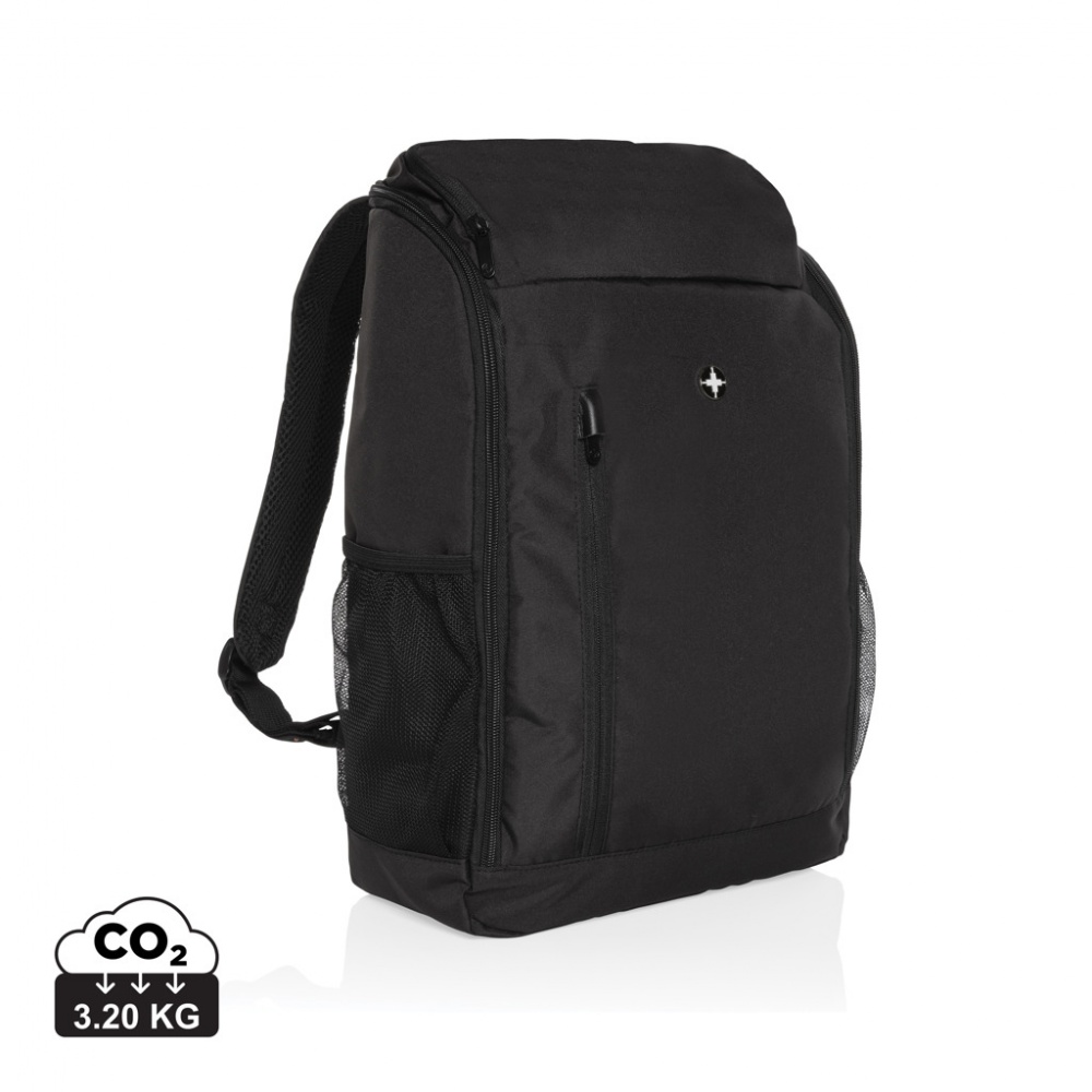 Logotrade promotional merchandise photo of: Swiss Peak AWARE™ easy access 15.6'' laptop backpack