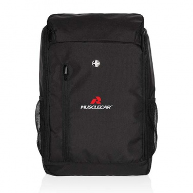 Logo trade corporate gift photo of: Swiss Peak AWARE™ easy access 15.6'' laptop backpack