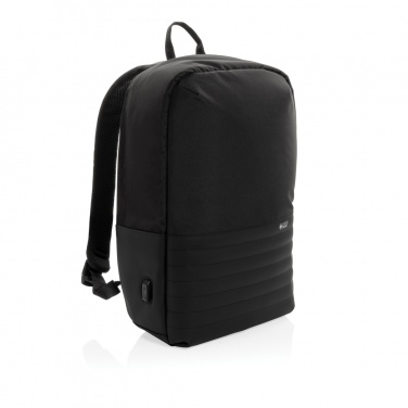 Logo trade advertising products image of: Swiss Peak AWARE™ RFID anti-theft 15.6'' laptop backpack