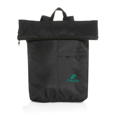 Logo trade advertising products image of: Dillon AWARE™ RPET lightweight foldable backpack