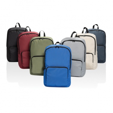 Logo trade promotional products image of: Dillon AWARE™ RPET foldable classic backpack