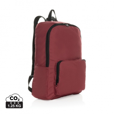 Logo trade promotional merchandise image of: Dillon AWARE™ RPET foldable classic backpack