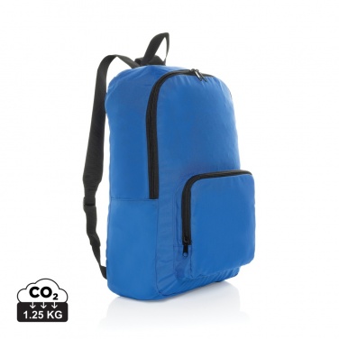 Logotrade promotional gift picture of: Dillon AWARE™ RPET foldable classic backpack