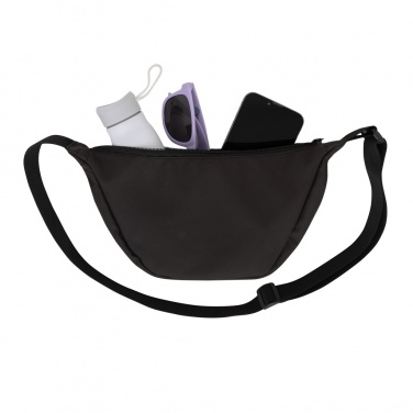 Logotrade business gift image of: Crescent AWARE™ RPET half moon sling bag