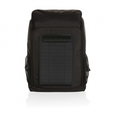 Logotrade business gift image of: Pedro AWARE™ RPET deluxe backpack with 5W solar panel