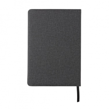 Logo trade promotional gifts image of: Deluxe A5 Notebook with phone pocket