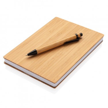 Logotrade promotional product image of: A5 Bamboo notebook & pen set